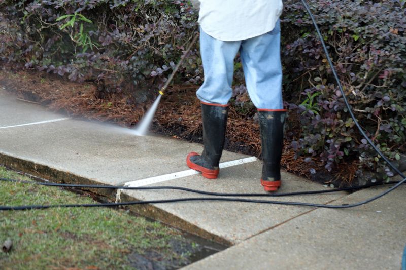 Local Walkway Powerwashing pros at work